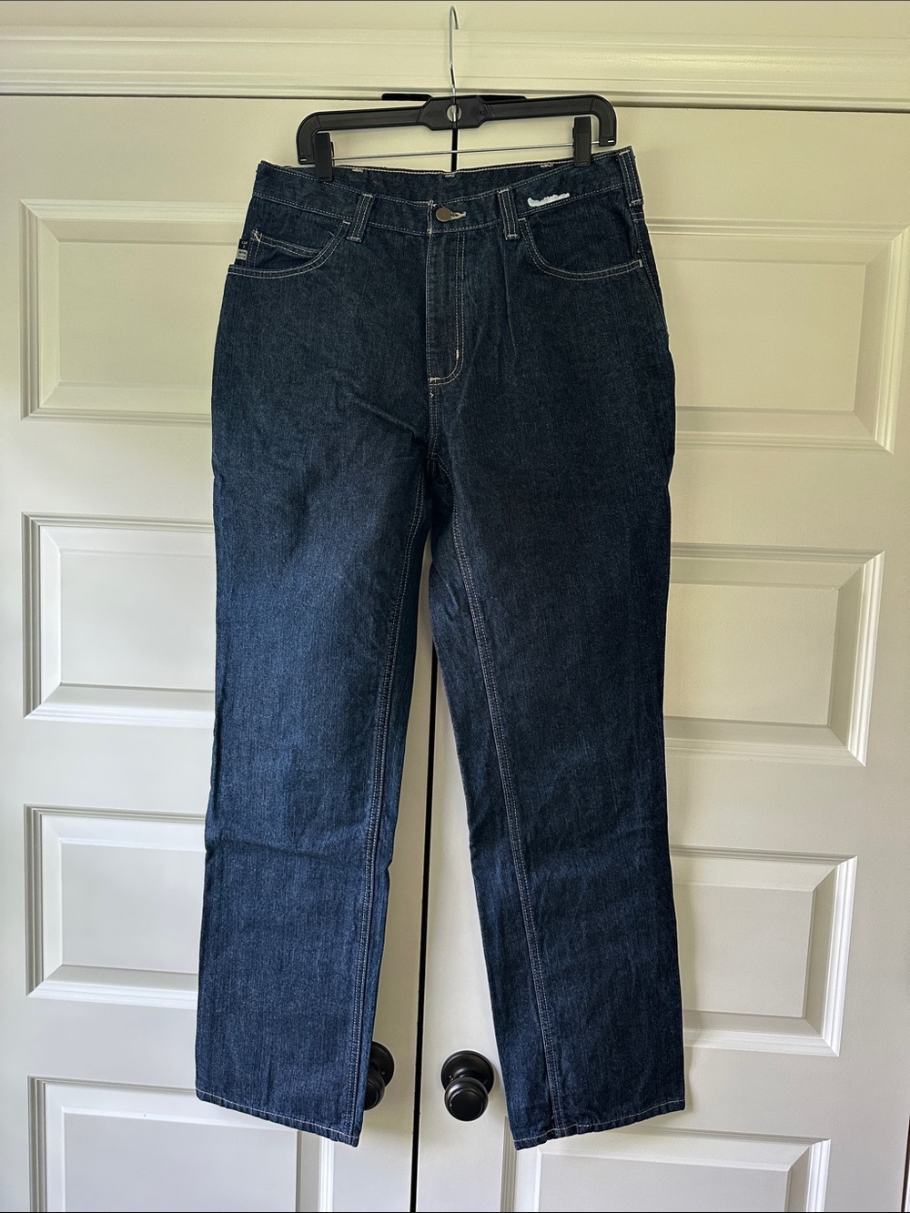 Classic Dark Blue Men's Jeans - Fire Resistant